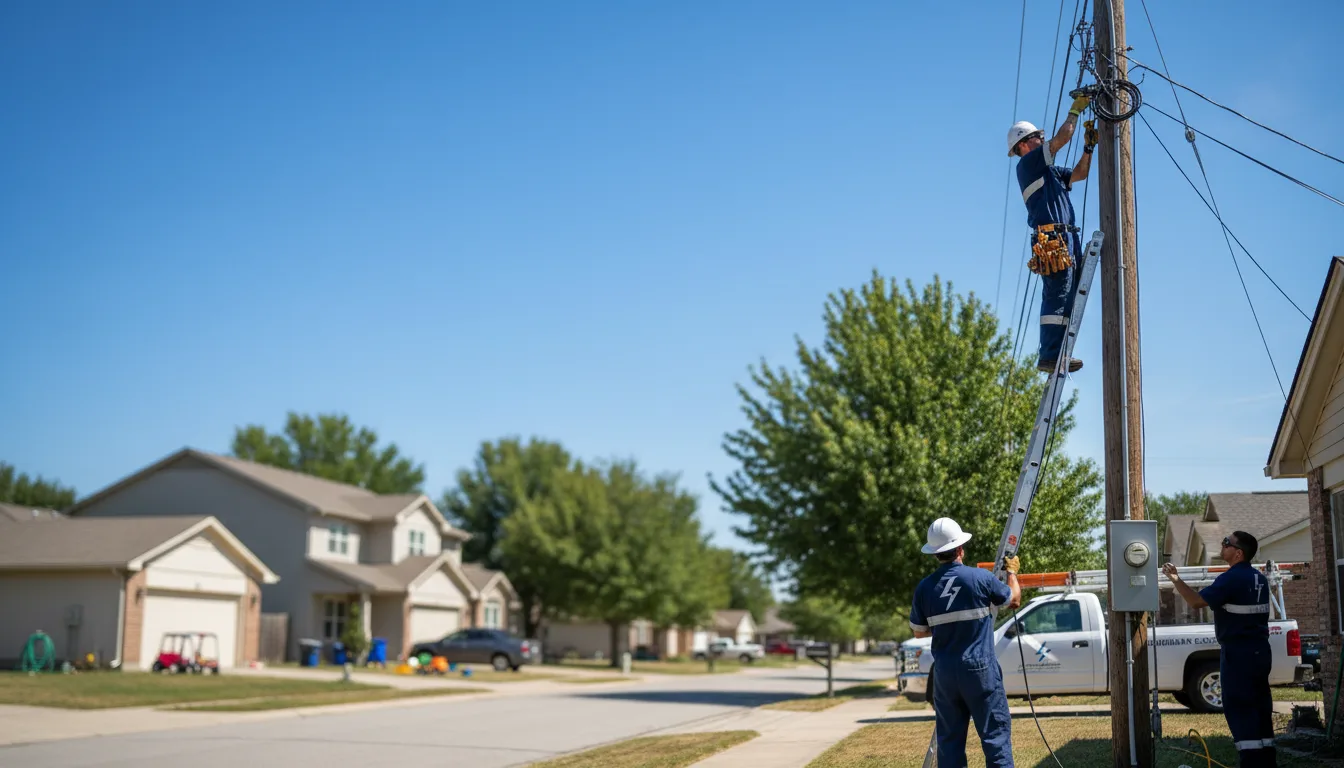 Residential electrician providing installation services in Lockport, LA